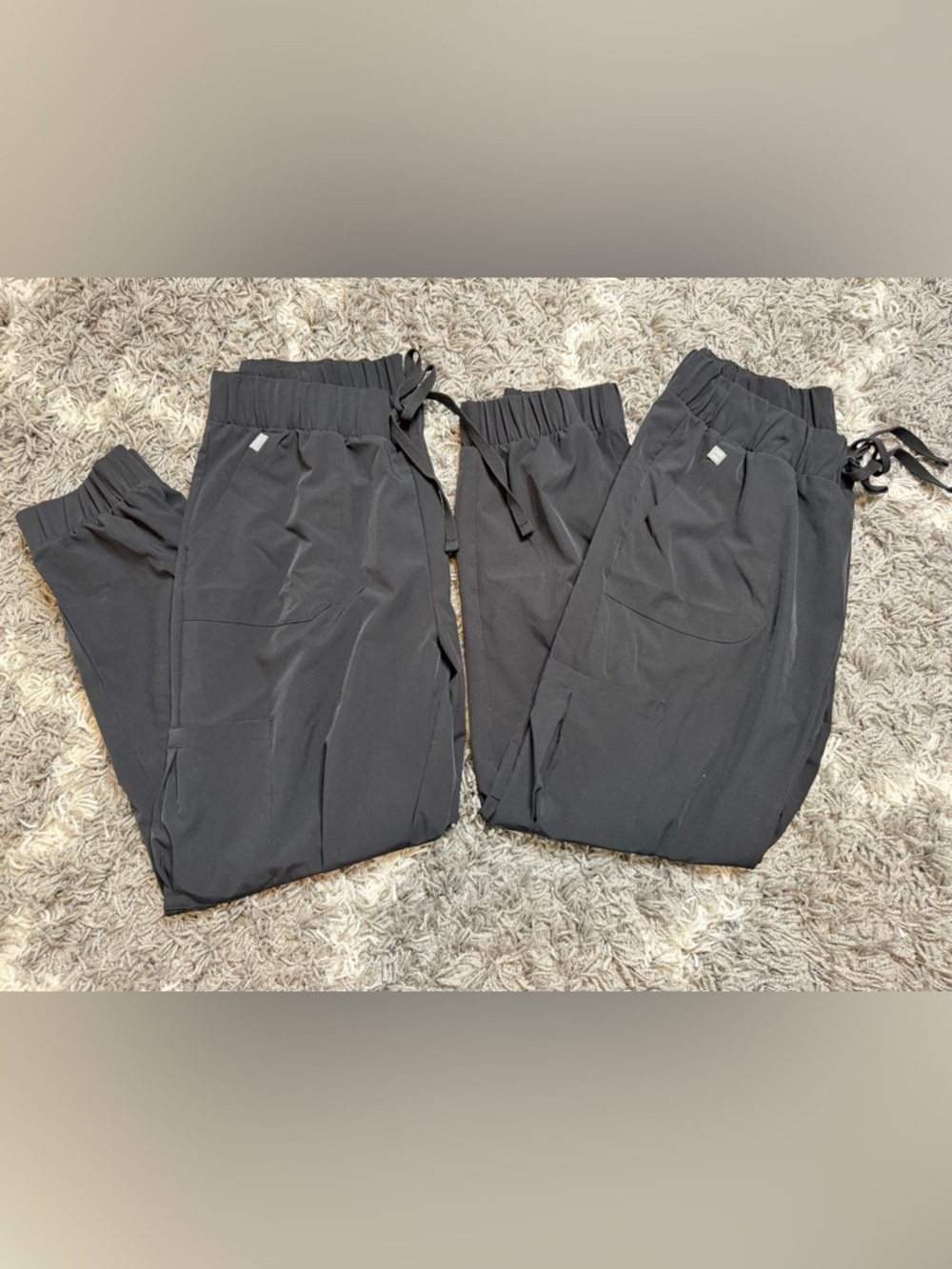 Hanes Black Kids Jogger Pants with Drawstring